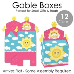 Big Dot Of Happiness You Are My Sunshine - Treat Box Party Favors - Baby Shower Or Birthday Party Goodie Gable Boxes - Set Of 12 -Party Planers Store GUEST 626f8aa5 a999 43a5 9f77 28ef7ec35d38