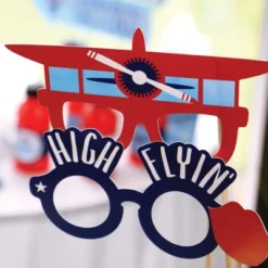 Big Dot Of Happiness Taking Flight - Airplane - Vintage Plane Baby Shower Or Birthday Party Photo Booth Props Kit - 20 Count -Party Planers Store GUEST 62ce5498 c37b 447e 8fac beedc1871644