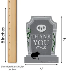 Big Dot Of Happiness Creepy Cemetery - Shaped Thank You Cards - Spooky Halloween Tombstone Party Thank You Note Cards With Envelopes - Set Of 12 10 Big Dot Of Happiness Creepy Cemetery - Shaped Thank You Cards - Spooky Halloween Tombstone Party Thank You Note Cards With Envelopes - Set Of 12 -Party Planers Store GUEST 6400a2c2 9dc0 4d5c 8e6f d1e37bf21ee9