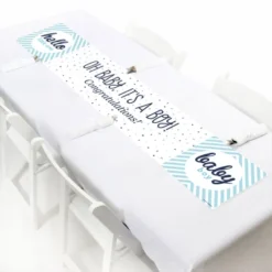 Big Dot Of Happiness Hello Little One - Blue And Silver - Boy Baby Shower Decorations Party Banner -Party Planers Store GUEST 64eede37 f140 41e1 8328 9d0252d5530c