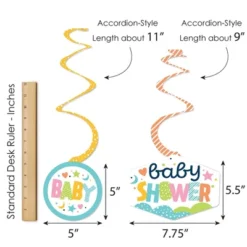 Big Dot Of Happiness Colorful Baby Shower - Gender Neutral Party Hanging Decor - Party Decoration Swirls - Set Of 40 -Party Planers Store GUEST 65d8e57f b79e 4c69 8ddf eed31e53fa47