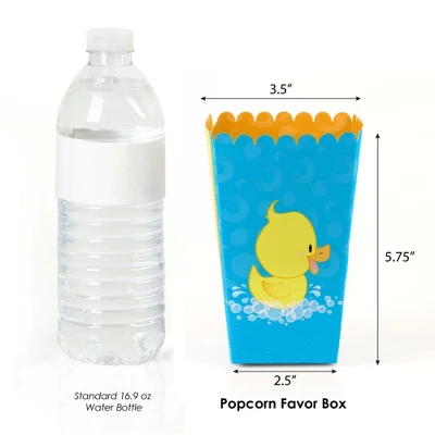 Big Dot Of Happiness Ducky Duck - Baby Shower Or Birthday Favor Popcorn Treat Boxes - Set Of 12 3 Big Dot Of Happiness Ducky Duck - Baby Shower Or Birthday Favor Popcorn Treat Boxes - Set Of 12