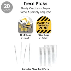 Big Dot Of Happiness Dig It - Construction Party Zone - Baby Shower Or Birthday Party Favors And Cupcake Kit - Fabulous Favor Party Pack - 100 Pieces 11 Big Dot Of Happiness Dig It - Construction Party Zone - Baby Shower Or Birthday Party Favors And Cupcake Kit - Fabulous Favor Party Pack - 100 Pieces -Party Planers Store GUEST 66ba0c40 bd6c 4d62 932e 97ac955da806