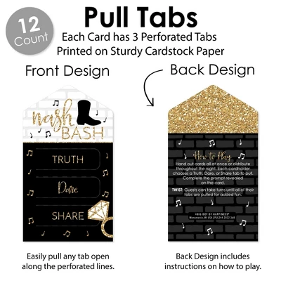 Big Dot Of Happiness Nash Bash - Nashville Bachelorette Party Game Pickle Cards - Truth, Dare, Share Pull Tabs - Set Of 12 4 Big Dot Of Happiness Nash Bash - Nashville Bachelorette Party Game Pickle Cards - Truth, Dare, Share Pull Tabs - Set Of 12 - Image 2