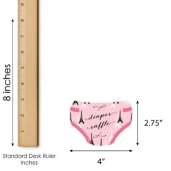 Big Dot Of Happiness Paris, Ooh La La - Diaper Shaped Raffle Ticket Inserts - Paris Themed Baby Shower Activities - Diaper Raffle Game - Set Of 24 -Party Planers Store GUEST 688f45a2 0d1b 4c2b 8da9 bd9736c709a7