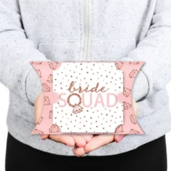 Big Dot Of Happiness Bride Squad - Favor Gift Boxes - Rose Gold Bridal Shower Or Bachelorette Party Large Pillow Boxes - Set Of 12 -Party Planers Store GUEST 68dbf5d8 371f 48d1 9167 d22abd60683c