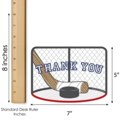 Big Dot Of Happiness Shoots & Scores! - Hockey - Shaped Thank You Cards - Baby Shower Or Birthday Party Thank You Note Cards & Envelopes - Set Of 12 -Party Planers Store GUEST 68ea980c 6bd7 4a5c 89c4 9bf2f2c31a88