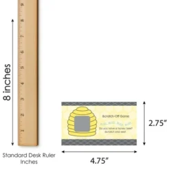 Big Dot Of Happiness Honey Bee - Baby Shower Or Birthday Party Game Scratch Off Cards - 22 Count -Party Planers Store GUEST 69e656d9 5155 4ecd 93e2 dcaa22688822