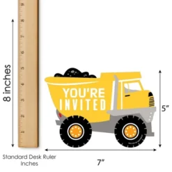 Big Dot Of Happiness Dig It - Construction Party Zone - Shaped Fill-In Invites - Baby Shower Or Birthday Party Invite Cards With Envelopes - Set Of 12 -Party Planers Store GUEST 6a4f5641 0569 42b3 87d6 50aab5888053