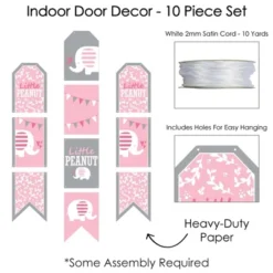 Big Dot Of Happiness Pink Elephant - Hanging Vertical Paper Door Banners - Girl Baby Shower Or Birthday Party Wall Decoration Kit - Indoor Door Decor -Party Planers Store GUEST 6a707b52 ada4 4633 a464 7fea8b62a76d