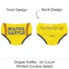 Big Dot Of Happiness Grand Slam - Fastpitch Softball - Diaper Shaped Raffle Ticket Inserts - Baby Shower Activities - Diaper Raffle Game - Set Of 24 -Party Planers Store GUEST 6a913d1a 8a27 4839 89ad 79341fafb466