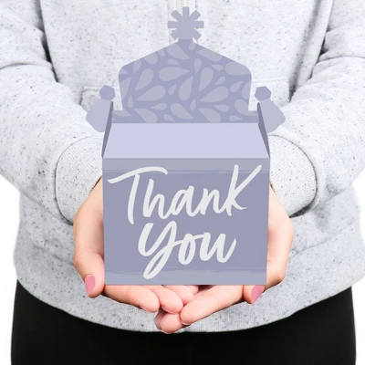 Big Dot Of Happiness Purple Elegantly Simple - Treat Box Party Favors - Guest Party Favors Goodie Gable Boxes - Set Of 12 8 Big Dot Of Happiness Purple Elegantly Simple - Treat Box Party Favors - Guest Party Favors Goodie Gable Boxes - Set Of 12 - Image 6