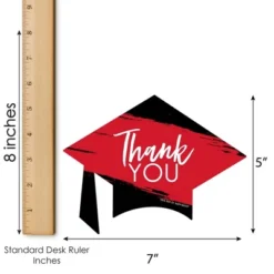 Big Dot Of Happiness Red Grad - Best Is Yet To Come - Shaped Thank You Cards - Red Graduation Party Thank You Note Cards With Envelopes - Set Of 12 -Party Planers Store GUEST 6b30cb86 2cd4 4647 87aa a5969c82bf18