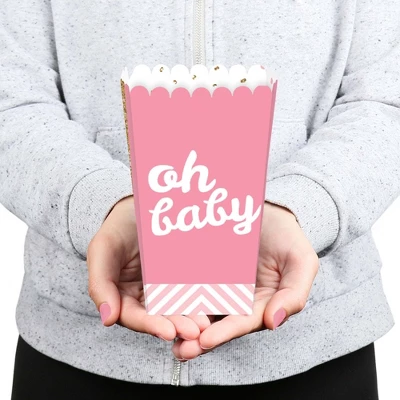 Big Dot Of Happiness Hello Little One - Pink And Gold - Girl Baby Shower Favor Popcorn Treat Boxes - Set Of 12 5 Big Dot Of Happiness Hello Little One - Pink And Gold - Girl Baby Shower Favor Popcorn Treat Boxes - Set Of 12 - Image 3