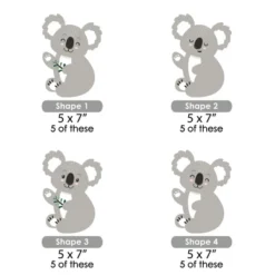 Big Dot Of Happiness Koala Cutie - Waving Koala Decorations DIY Bear Birthday Party And Baby Shower Essentials - Set Of 20 -Party Planers Store GUEST 6bc45ae2 de44 4d47 aff5 a6a016b949f3