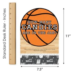 Big Dot Of Happiness Nothin’ But Net - Basketball - How Many Candies Baby Shower Or Birthday Party Game - 1 Stand And 40 Cards - Candy Guessing Game -Party Planers Store GUEST 6c5a7bbd 6048 4b1a 94de ba9172d4052e