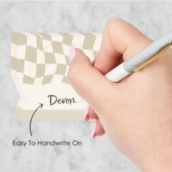 Big Dot Of Happiness Tan Checkered Party - Tent Buffet Card - Table Setting Name Place Cards - Set Of 24 -Party Planers Store GUEST 6da5477e b373 4def ac9d 2bf9914e9c94