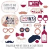 Big Dot Of Happiness Vino Before Vows - Winery Bridal Shower Or Bachelorette Party Photo Booth Props Kit - 20 Count