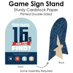 Big Dot Of Happiness Boy 16th Birthday - Sweet Sixteen Birthday Party Scavenger Hunt - 1 Stand And 48 Game Pieces - Hide And Find Game 11 Big Dot Of Happiness Boy 16th Birthday - Sweet Sixteen Birthday Party Scavenger Hunt - 1 Stand And 48 Game Pieces - Hide And Find Game -Party Planers Store GUEST 6e340203 66d1 4738 8369 53142bf82e79