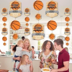 Big Dot Of Happiness Nothin' But Net - Basketball - Baby Shower Or Birthday Party DIY Dangler Backdrop - Hanging Vertical Decorations - 30 Pieces -Party Planers Store GUEST 6e5ea004 20c2 4339 9d2d f55f96a77be9
