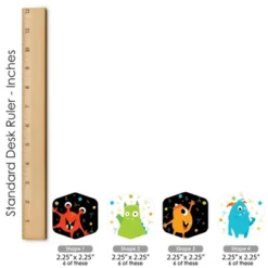 Big Dot Of Happiness Monster Bash - Little Monster Birthday Party Or Baby Shower Scavenger Hunt - 1 Stand And 48 Game Pieces - Hide And Find Game -Party Planers Store GUEST 6e7afc71 30f4 41ae b750 7d7d5adb9766