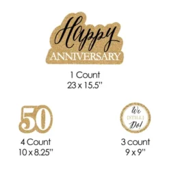 Big Dot Of Happiness We Still Do - 50th Wedding Anniversary - Yard Sign & Outdoor Lawn Decorations - Anniversary Party Yard Signs - Set Of 8 -Party Planers Store GUEST 6ebc0c98 4cac 4b69 9e40 bbd7f6dcd3e9