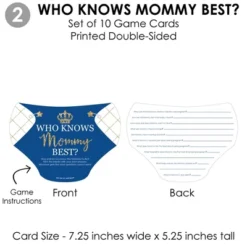 Big Dot Of Happiness Royal Prince Charming - 4 Baby Shower Games - 10 Cards Each - Gamerific Bundle -Party Planers Store GUEST 6eccffe1 cff8 49dd a4f7 6f6ba4df50cd