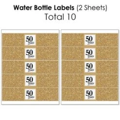 Big Dot Of Happiness We Still Do - 50th Wedding Anniversary - Anniversary Party Decorations - Beverage Bar Kit - 34 Pieces -Party Planers Store GUEST 6f14f64c 1f04 4290 af3f a23d6164a085