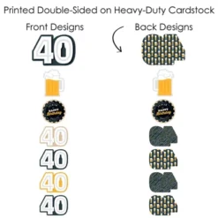 Big Dot Of Happiness Cheers And Beers To 40 Years - 40th Birthday Party Centerpiece Sticks - Showstopper Table Toppers - 35 Pieces 12 Big Dot Of Happiness Cheers And Beers To 40 Years - 40th Birthday Party Centerpiece Sticks - Showstopper Table Toppers - 35 Pieces -Party Planers Store GUEST 6f30095f 1eda 4988 9665 055d3479a2cc