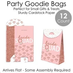 Big Dot Of Happiness Bride Squad - Rose Gold Bridal Shower Or Bachelorette Gift Favor Bags - Party Goodie Boxes - Set Of 12 -Party Planers Store GUEST 6fab1e75 afbc 4c4f b0d1 e2a62257e299