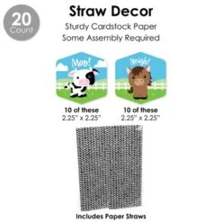 Big Dot Of Happiness Farm Animals - Barnyard Baby Shower Or Birthday Party Favors And Cupcake Kit - Fabulous Favor Party Pack - 100 Pieces -Party Planers Store GUEST 6fdda0f7 7731 4ba2 84b5 09b6bf52ae1e