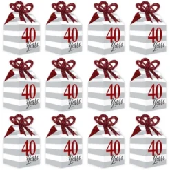 Big Dot Of Happiness We Still Do - 40th Wedding Anniversary - Square Favor Gift Boxes - Anniversary Party Bow Boxes - Set Of 12 -Party Planers Store GUEST 70feb1b2 b20f 48ef a6a6 6a812468bf4b