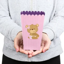 Big Dot Of Happiness Baby Girl Teddy Bear - Baby Shower Favor Popcorn Treat Boxes - Set Of 12 -Party Planers Store GUEST 7135934c f967 4cf9 9fcc ecd570c9753c