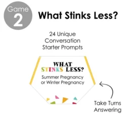 Big Dot Of Happiness Let's Fiesta - Baby Shower Conversation Starter - 2-in-1 Dirty Diaper Game - Set Of 24 -Party Planers Store GUEST 717b1fd4 f1bc 4510 ad73 6ed84fa39294