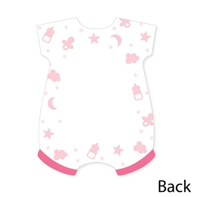 Big Dot Of Happiness It's A Girl - Shaped Thank You Cards - Pink Baby Shower Thank You Note Cards With Envelopes - Set Of 12 5 Big Dot Of Happiness It's A Girl - Shaped Thank You Cards - Pink Baby Shower Thank You Note Cards With Envelopes - Set Of 12 - Image 3