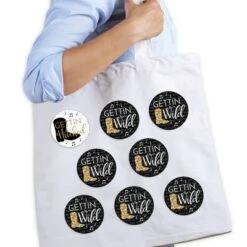 Big Dot Of Happiness Nash Bash - 3 Inch Nashville Bachelorette Party Badge - Pinback Buttons - Set Of 8