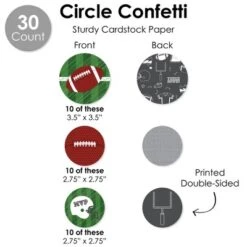 Big Dot Of Happiness End Zone - Football - Baby Shower Or Birthday Party Supplies Decoration Kit - Decor Galore Party Pack - 51 Pieces -Party Planers Store GUEST 72371c15 32fd 45a6 b6bc 31f297c0839f