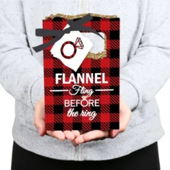 Big Dot Of Happiness Flannel Fling Before The Ring - Buffalo Plaid Bachelorette Party Favor Boxes - Set Of 12 -Party Planers Store GUEST 7249f213 8c77 4aac baf9 f76c415fa1a1