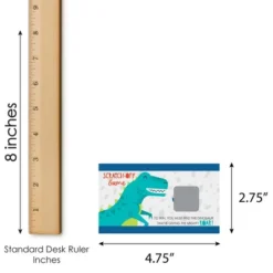 Big Dot Of Happiness Roar Dinosaur - Dino Mite T-Rex Baby Shower Or Birthday Party Game Scratch Off Cards - 22 Count -Party Planers Store GUEST 73ecc277 514e 4cc7 8d5b fa1fa408e2d5