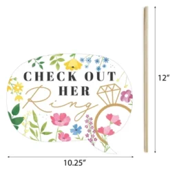 Big Dot Of Happiness Wildflowers Bride - Boho Floral Bridal Shower And Wedding Party Photo Booth Props Kit - 20 Count -Party Planers Store GUEST 74961d91 5d32 4b0f b6fb ede89757c48d