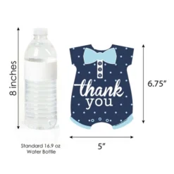 Big Dot Of Happiness Hello Little One - Blue And Navy - Shaped Thank You Cards - Boy Baby Shower Thank You Note Cards With Envelopes - Set Of 12 -Party Planers Store GUEST 749fe6a5 bee0 4285 9fa9 0e07fae69c0e