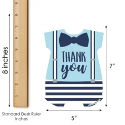 Big Dot Of Happiness It's A Boy - Shaped Thank You Cards - Blue Baby Shower Thank You Note Cards With Envelopes - Set Of 12 -Party Planers Store GUEST 75336f7a 240c 4347 84af 24af7c6fcd61