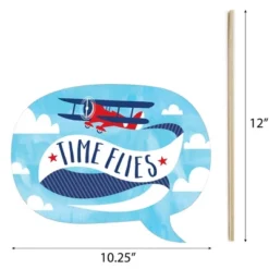 Big Dot Of Happiness Taking Flight - Airplane - Vintage Plane Baby Shower Or Birthday Party Photo Booth Props Kit - 20 Count -Party Planers Store GUEST 7597b991 aa80 4ed2 95e1 c8a38e7f397e