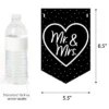 Big Dot Of Happiness Mr. And Mrs. - Black And White Wedding Or Bridal Shower Bunting Banner - Party Decorations - Congrats Mr. And Mrs.