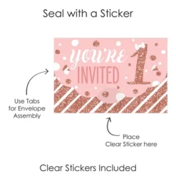 Big Dot Of Happiness 1st Birthday Little Miss Onederful - Fill-In Cards - Girl First Birthday Party Fold And Send Invitations - Set Of 8 11 Big Dot Of Happiness 1st Birthday Little Miss Onederful - Fill-In Cards - Girl First Birthday Party Fold And Send Invitations - Set Of 8 -Party Planers Store GUEST 77518c5b f7c4 44af 9c8f 25579c13b98b