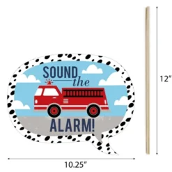 Big Dot Of Happiness Fired Up Fire Truck - Firefighter Firetruck Baby Shower Or Birthday Party Photo Booth Props Kit - 20 Count -Party Planers Store GUEST 77a75a57 b5ab 4f54 aa36 e23c7e10a371
