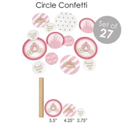 Big Dot Of Happiness Little Princess Crown - Pink And Gold Princess Baby Shower Or Birthday Party Supplies - Banner Decoration Kit - Fundle Bundle -Party Planers Store GUEST 77b0c7d8 f814 468f 95d8 0e422c208f20