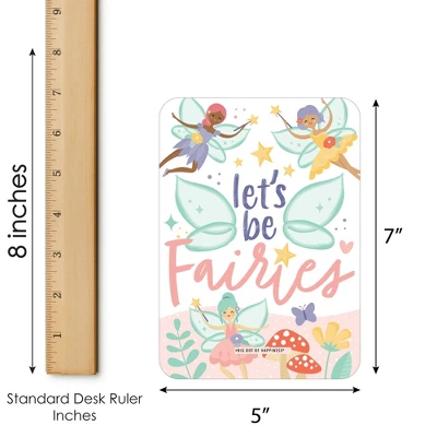 Big Dot Of Happiness Let's Be Fairies - Picture Bingo Cards And Markers - Fairy Garden Birthday Party Shaped Bingo Game - Set Of 18 5 Big Dot Of Happiness Let's Be Fairies - Picture Bingo Cards And Markers - Fairy Garden Birthday Party Shaped Bingo Game - Set Of 18 - Image 3
