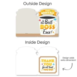 Big Dot Of Happiness Happy Boss's Day - Best Boss Ever Giant Greeting Card - Big Shaped Jumborific Card -Party Planers Store GUEST 77d03776 3eef 4fc3 898b 6d5d4d879a01