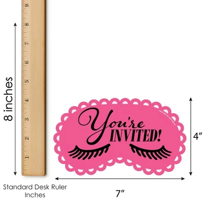 Big Dot Of Happiness Spa Day - Shaped Fill-In Invitations - Girls Makeup Party Invitation Cards With Envelopes - Set Of 12 6 Big Dot Of Happiness Spa Day - Shaped Fill-In Invitations - Girls Makeup Party Invitation Cards With Envelopes - Set Of 12 - Image 4